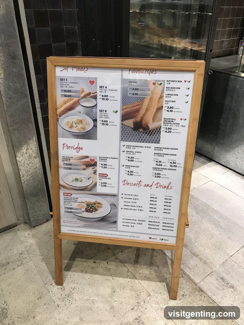 Restaurant Menu Board
