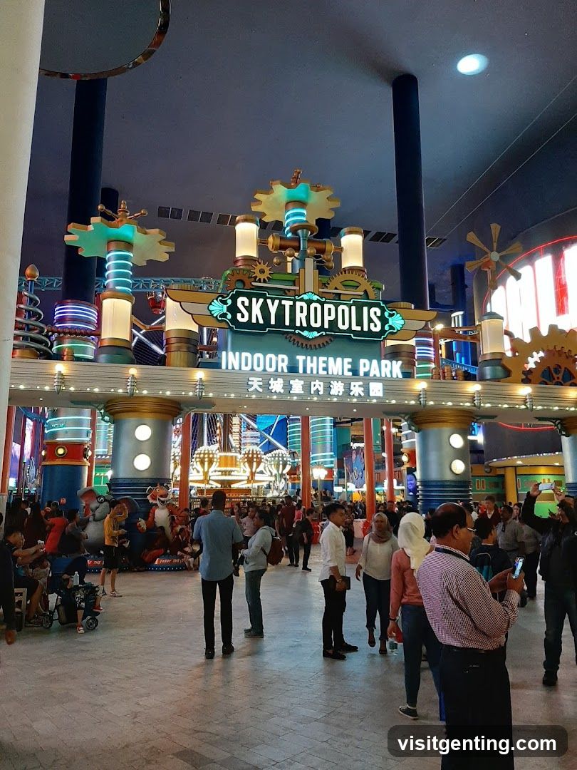 Skytropolis Indoor Theme Park Entrance