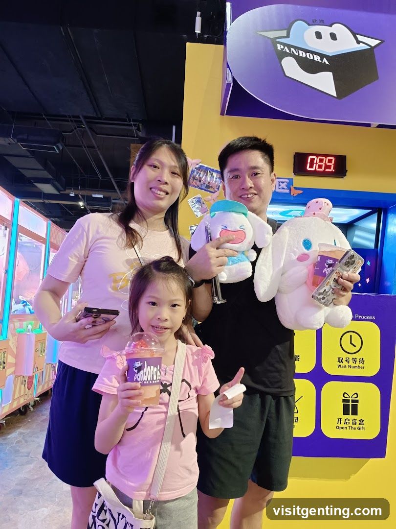 Family at Pandora 3D entertainment venue