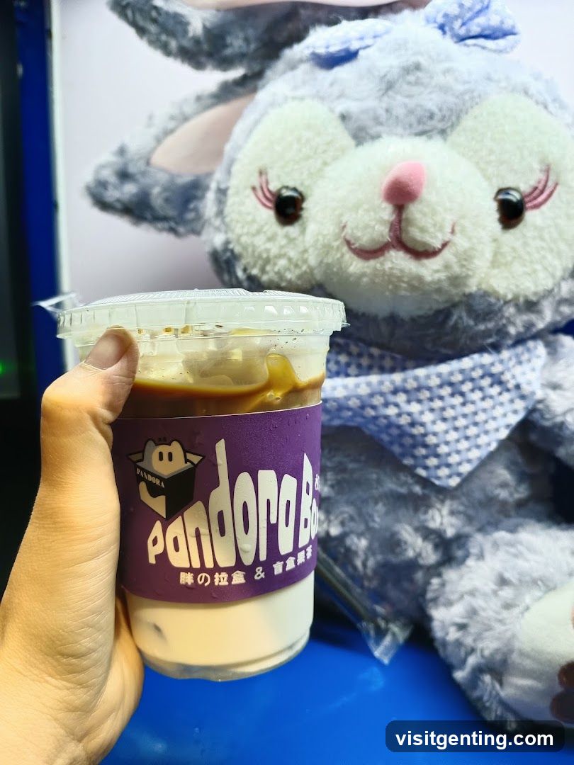 Pandora Box drink with plush toy