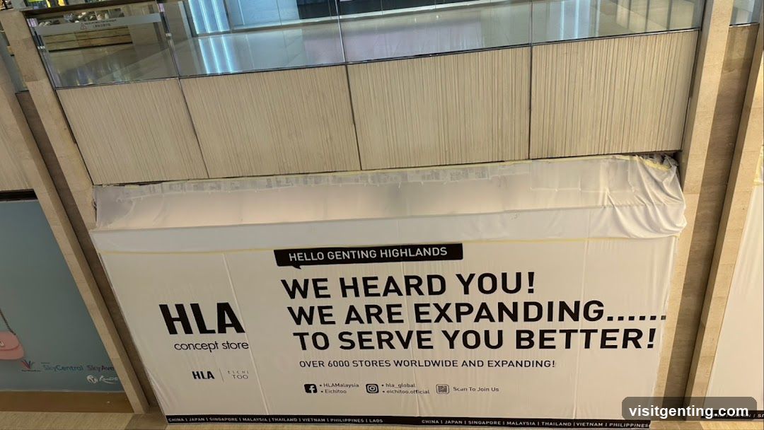 HLA concept store promotional banner