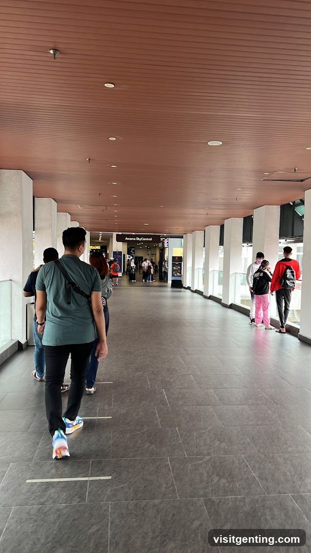 Interior walkway of Anvona SkyCentral
