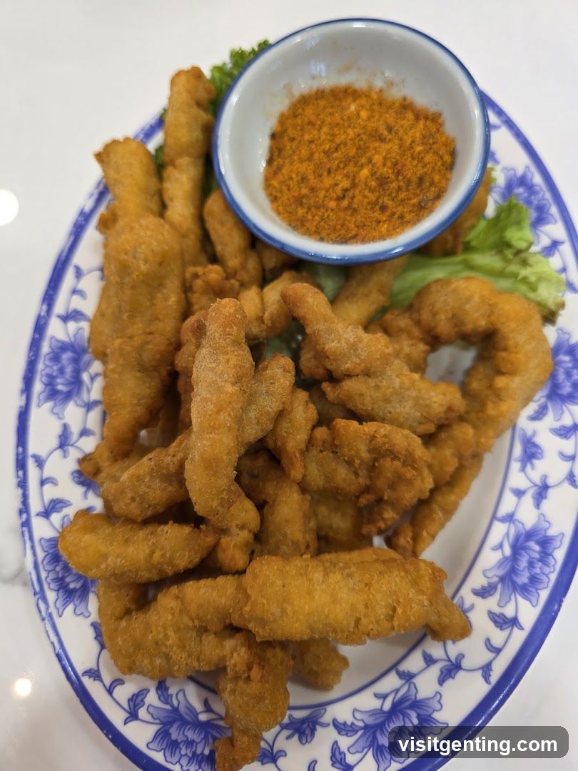 Fried Food with Spice Dip