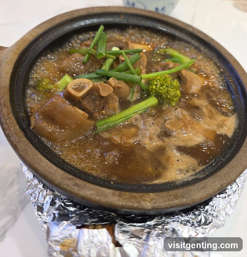 Stew in clay pot