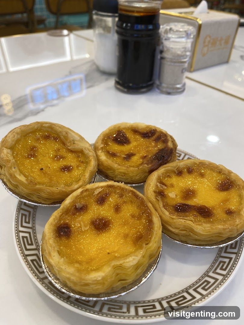 Egg Tarts on Plate