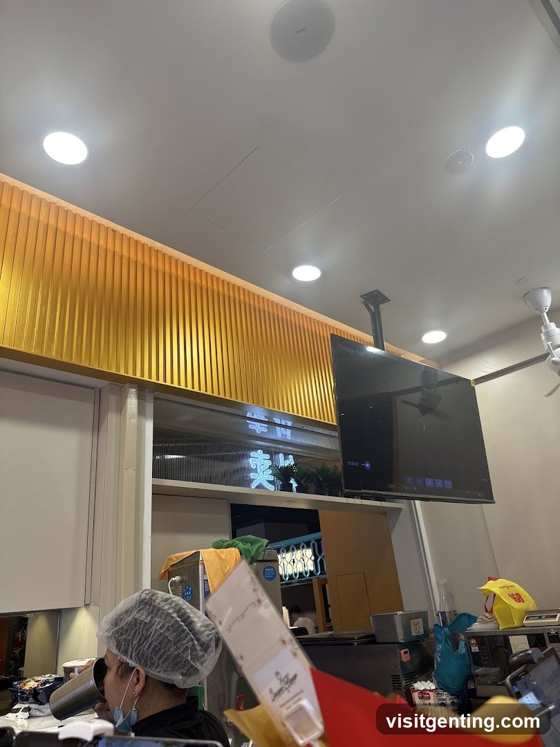 Interior of food establishment