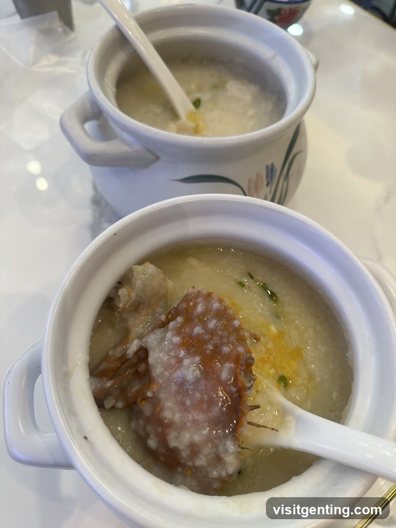 Food served in ceramic bowls