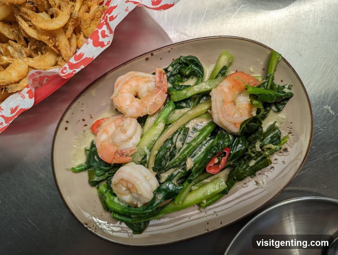 Food Plate on Metal Surface