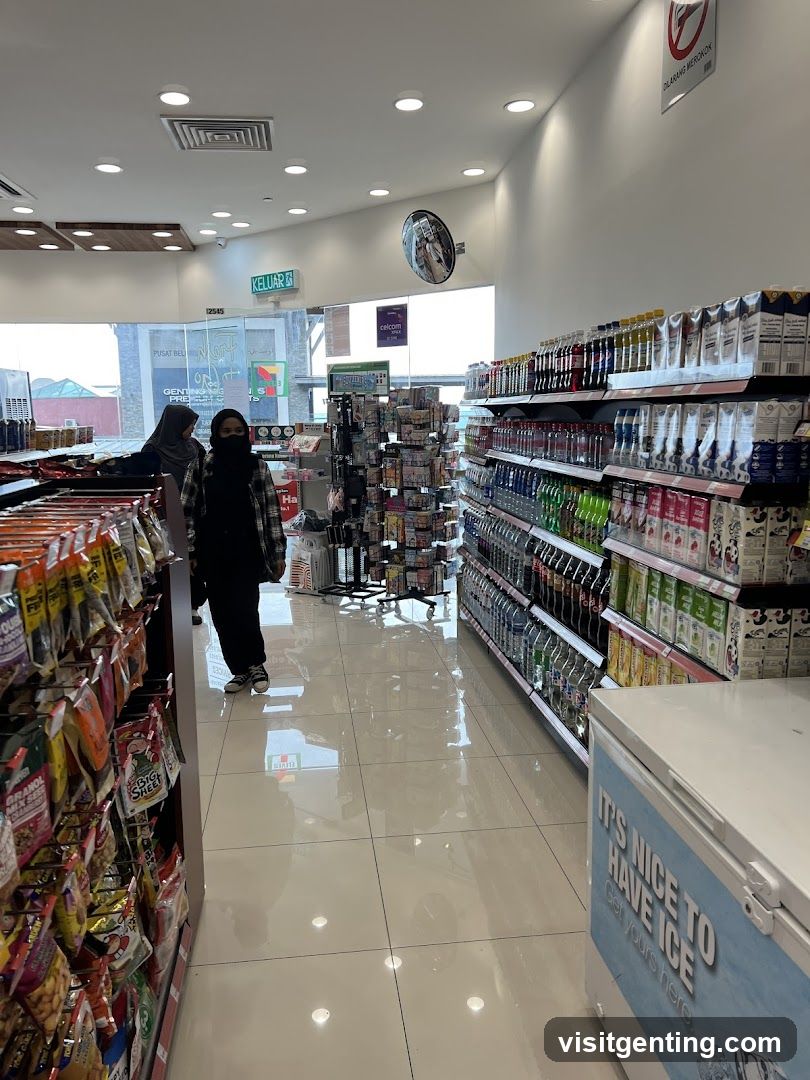 Inside a convenience store