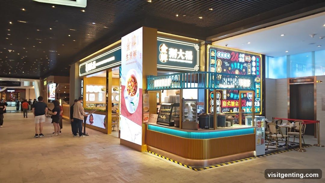 Food stall in shopping mall