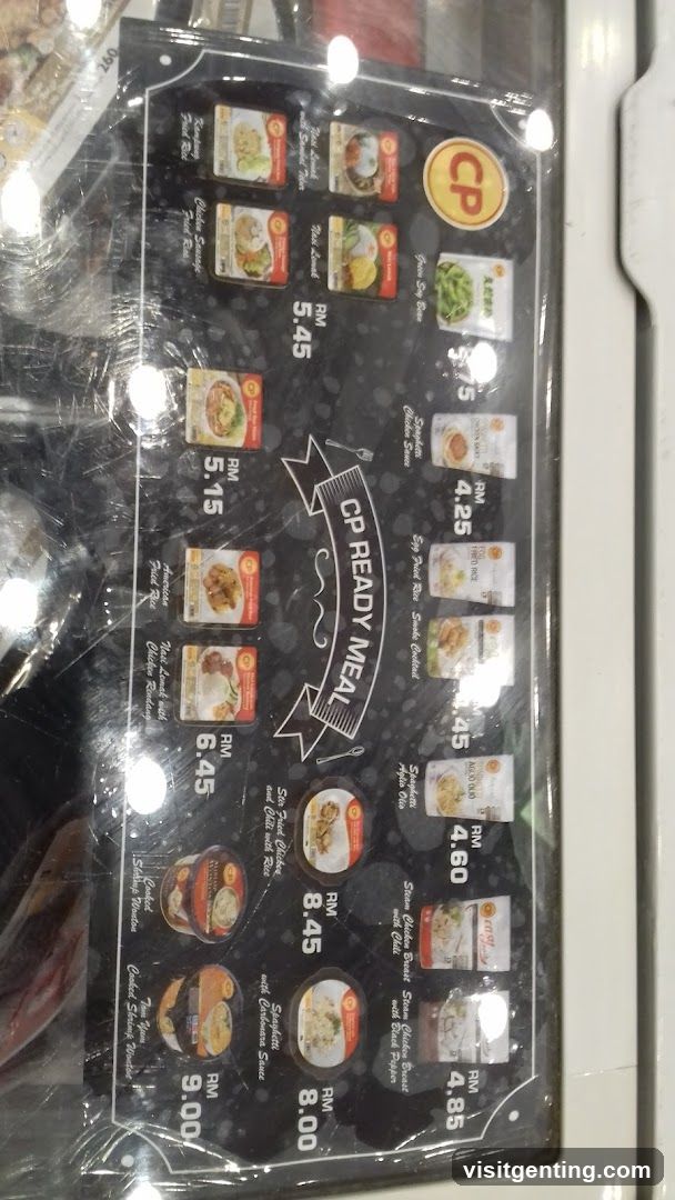 CP Ready Meal Menu