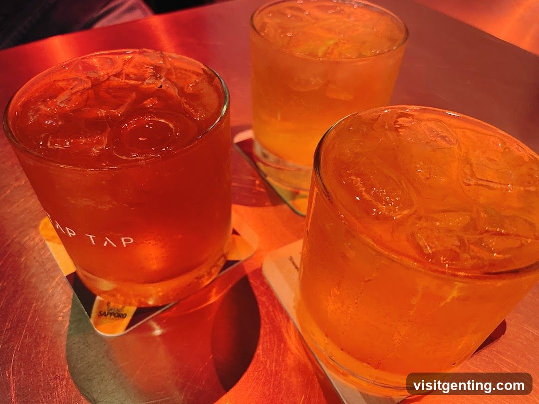 Drinks on Bar Counter