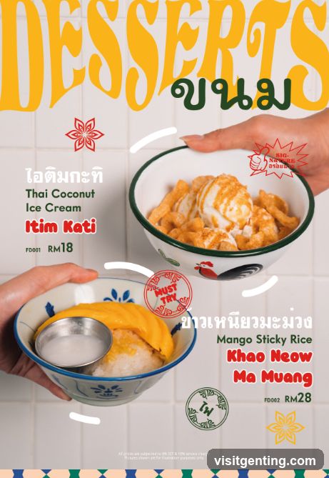 Desserts Menu Poster