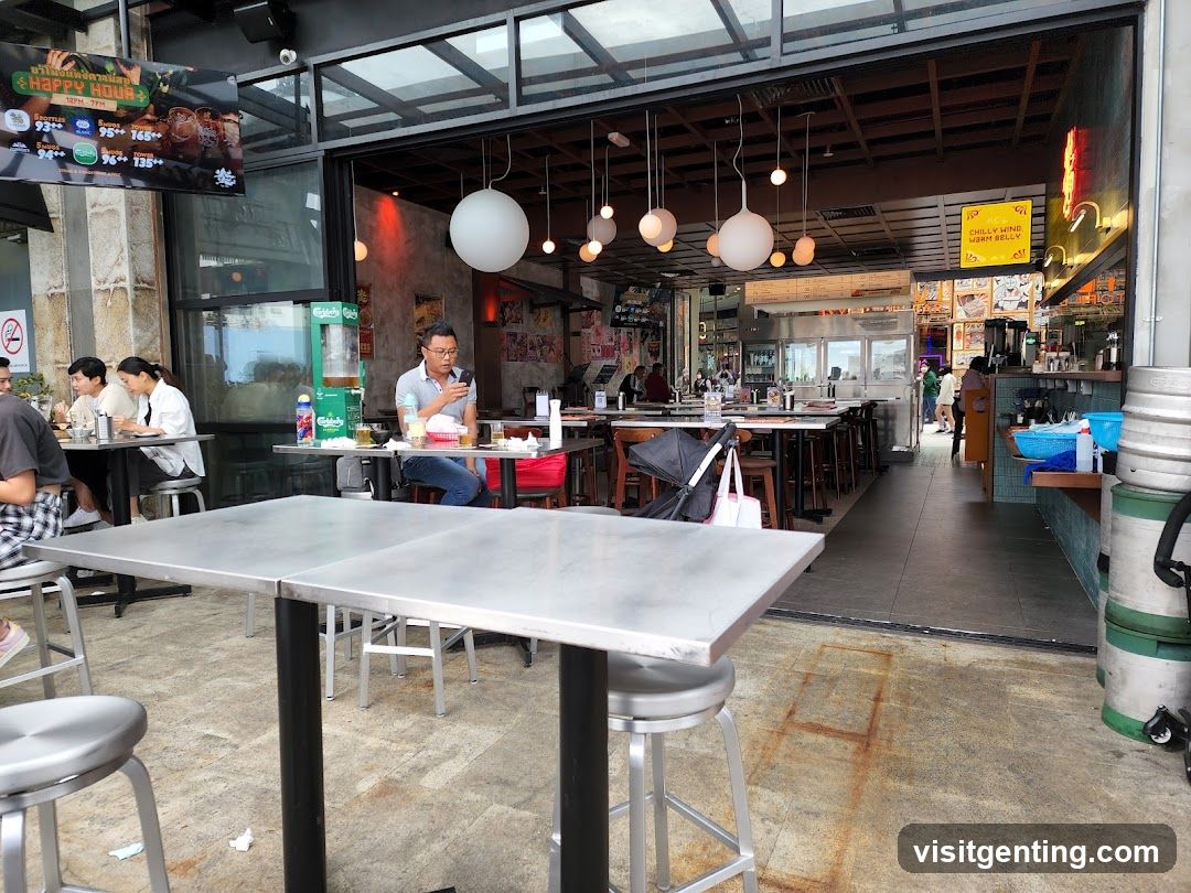 Restaurant Interior with Outdoor Seating