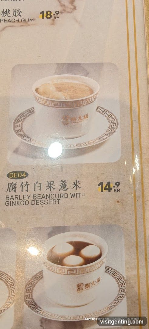 Menu Item Display