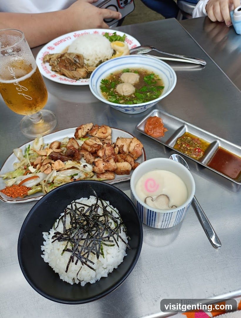 Dining Table with Thai Cuisine