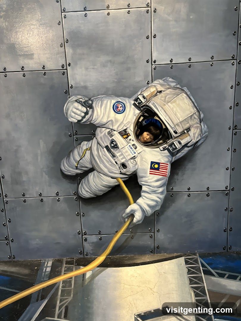 3D Astronaut Art Installation