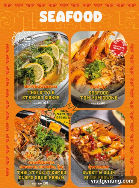 Seafood Menu