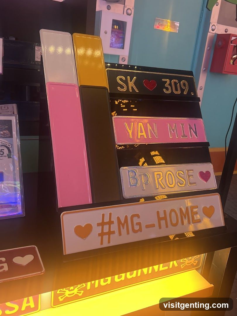 Display of Customized License Plate-Style Signs