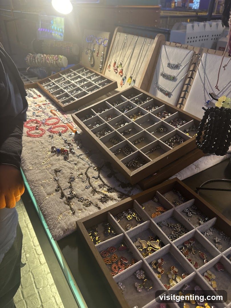 Jewelry stall interior