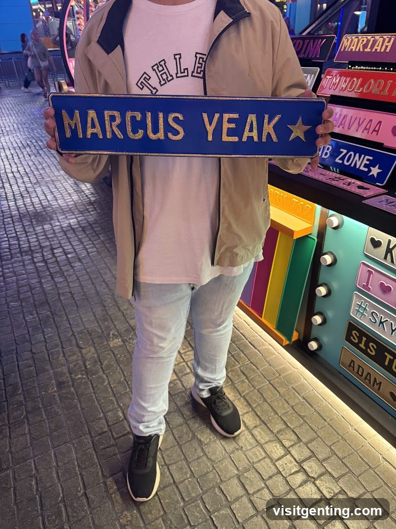 Person Holding Custom Sign in Entertainment Venue