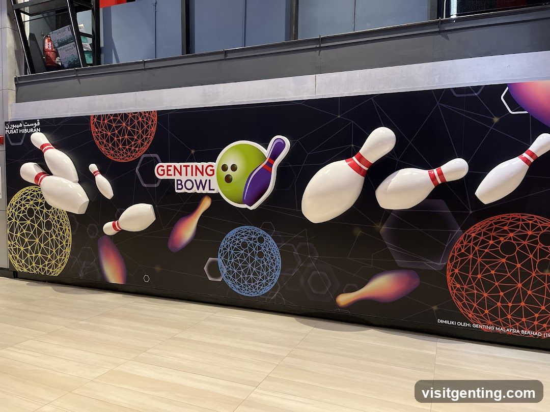 Genting Bowl promotional wall art