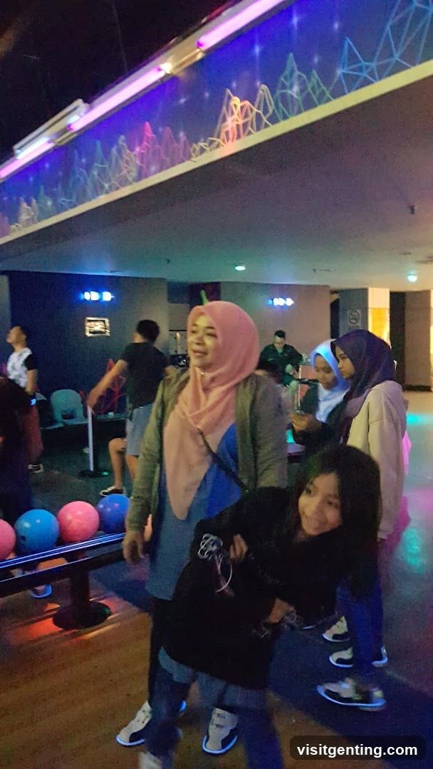 Group at indoor entertainment venue