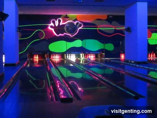 Bowling alley interior