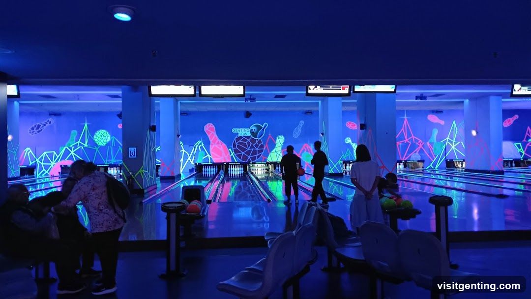 Bowling alley interior