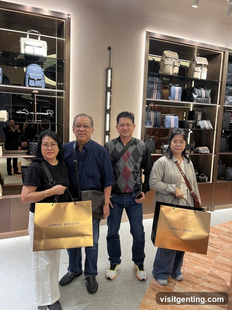 Group photo inside a retail store