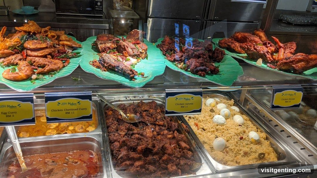 Food display in a restaurant