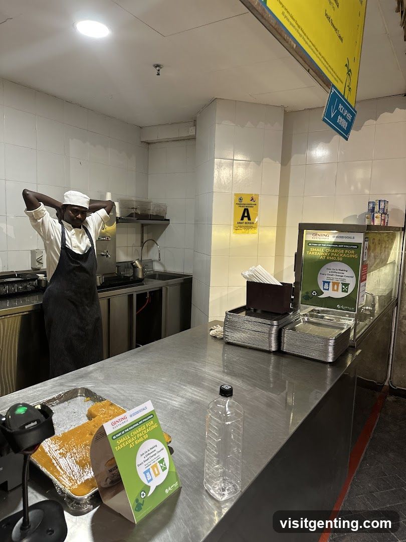 Restaurant kitchen interior