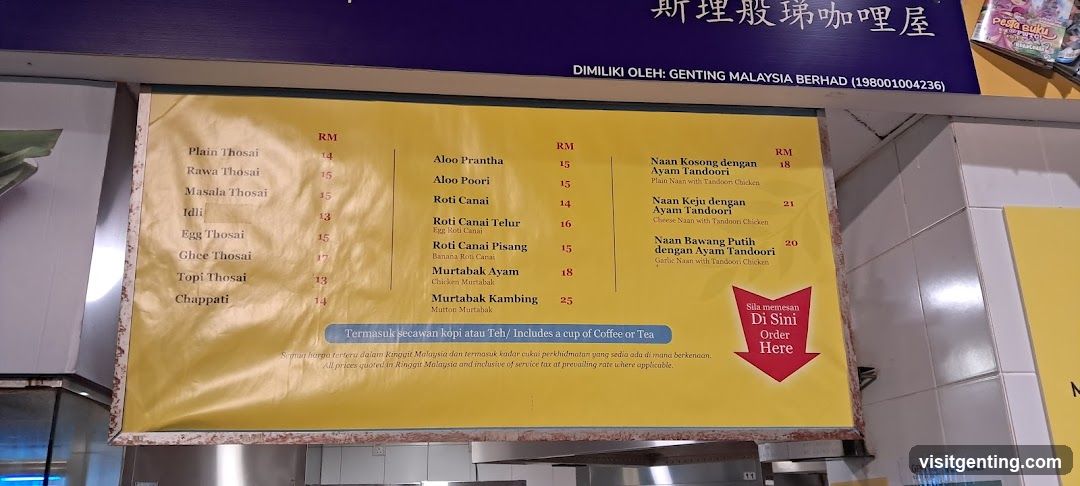 Restaurant Menu Board