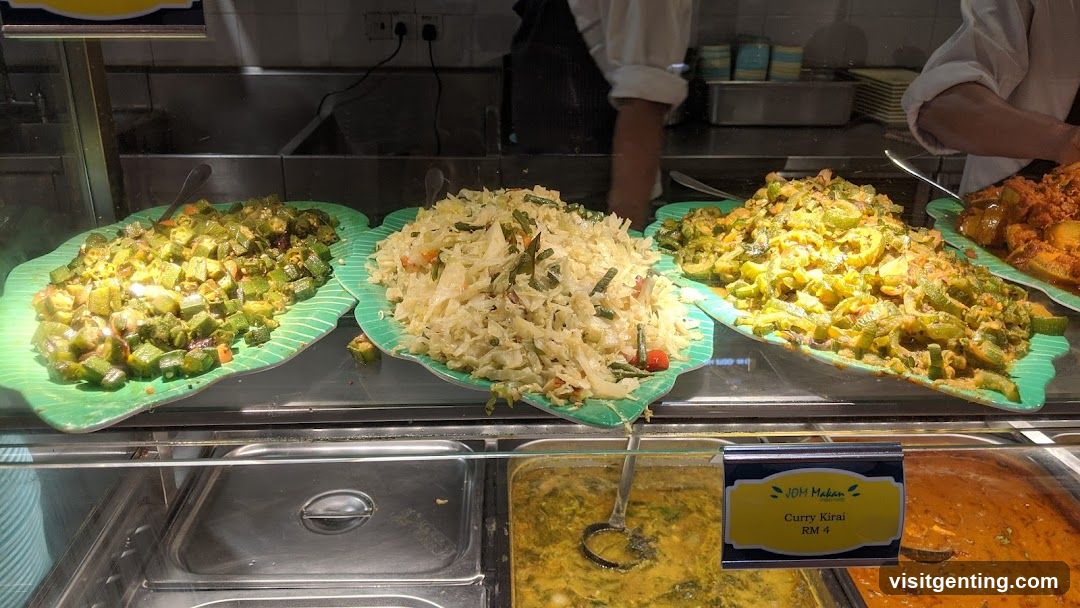 Food display in a restaurant