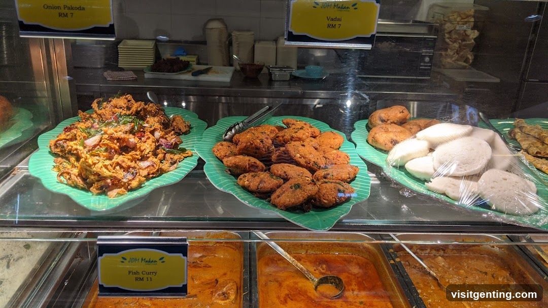 Food display in a restaurant counter