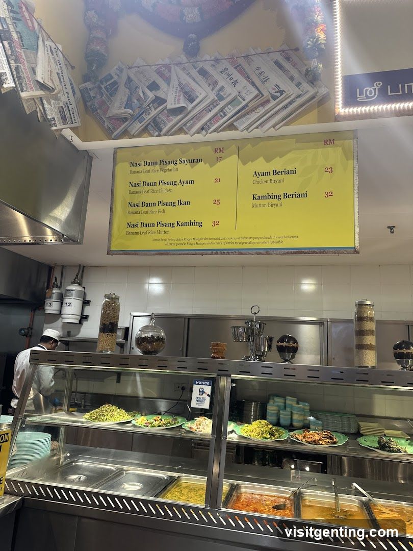 Nasi Daun Pisang Menu Board