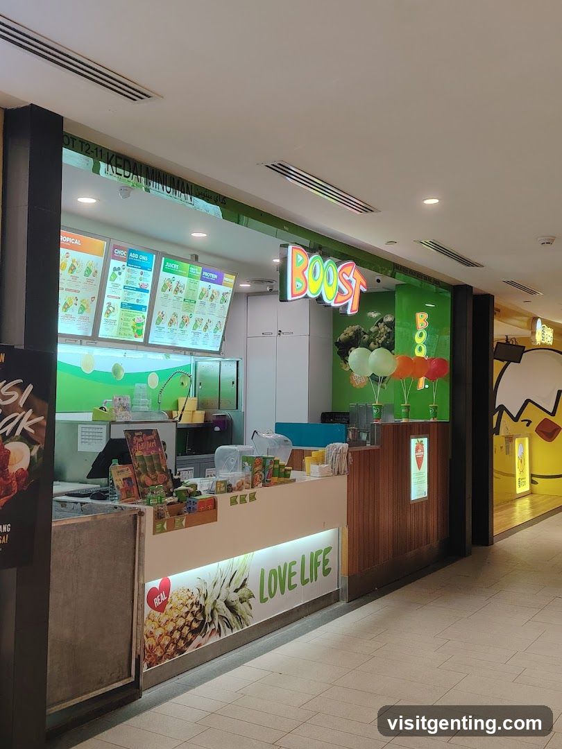 Boost Juice Shop Interior