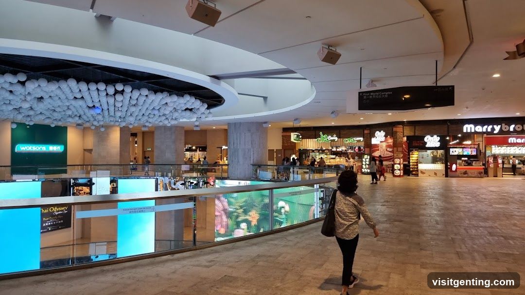 Interior of shopping mall