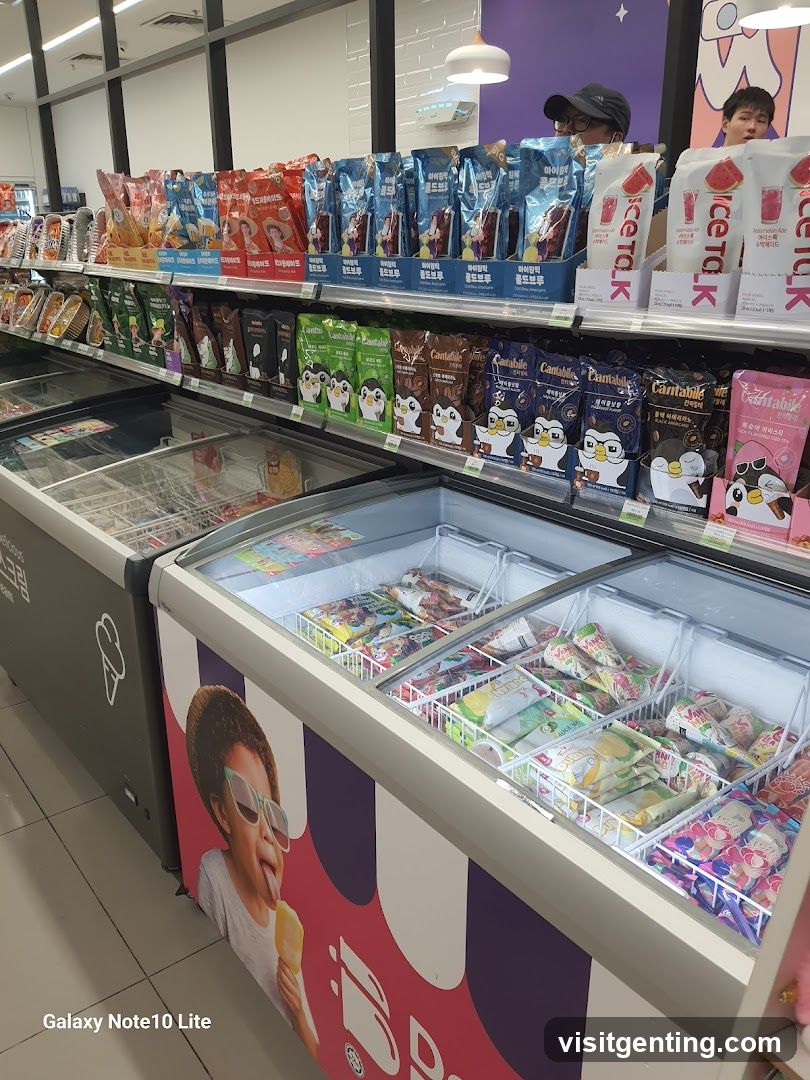 Frozen Dessert Section in Retail Store