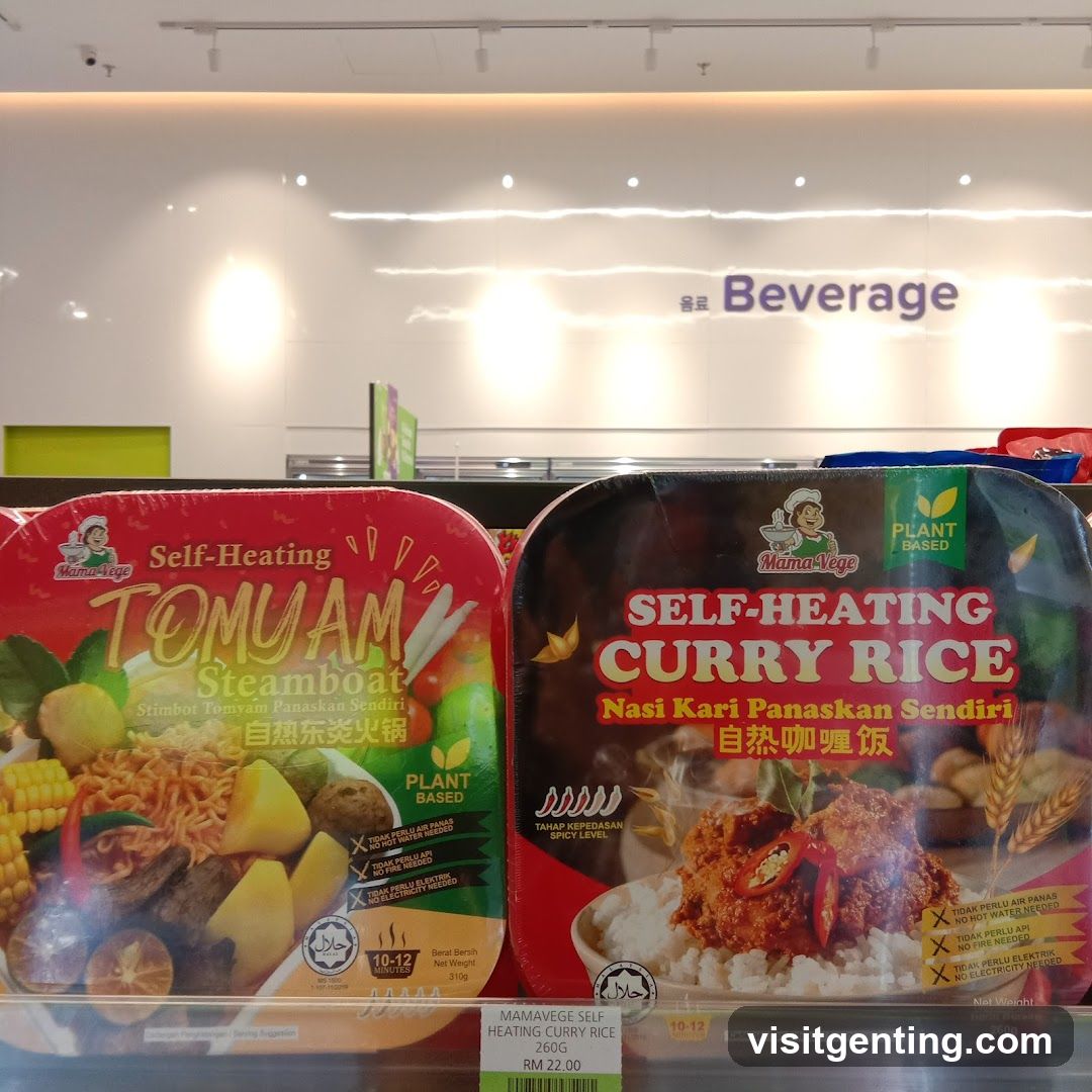 Self-Heating Food Products Display