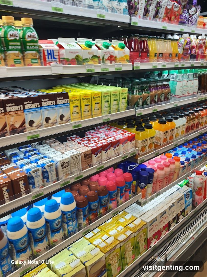 Supermarket Beverage Section