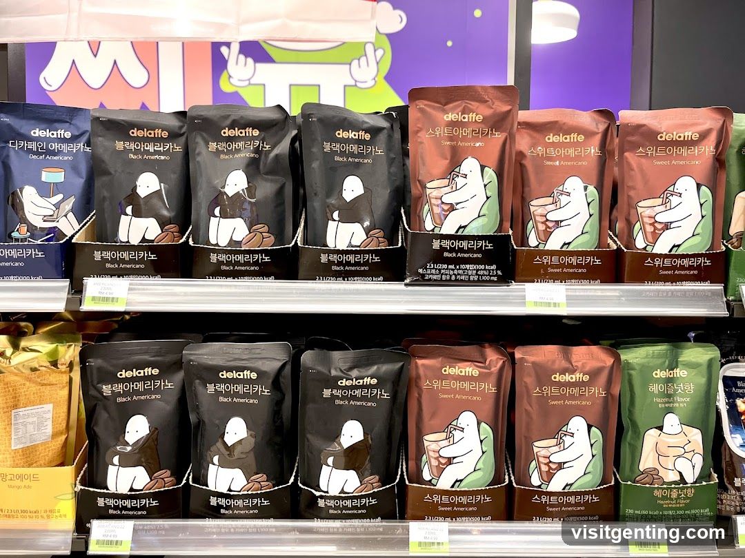 Coffee products display