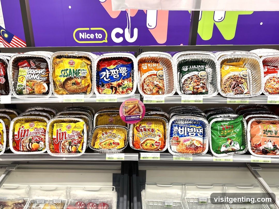 Food Display in Supermarket