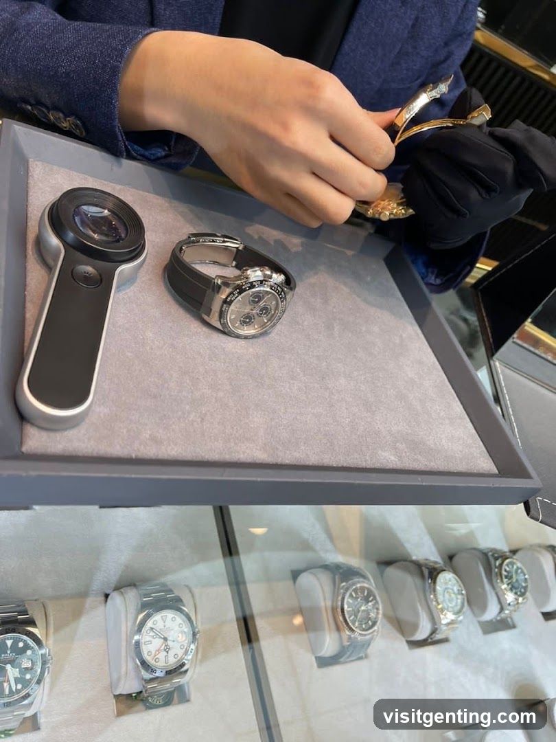 Watch Display in Retail Store