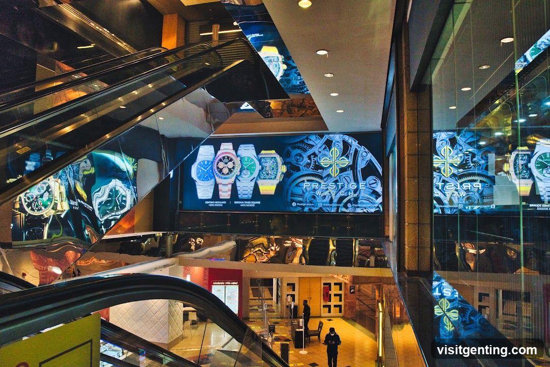 Shopping Mall Interior with Watch Displays