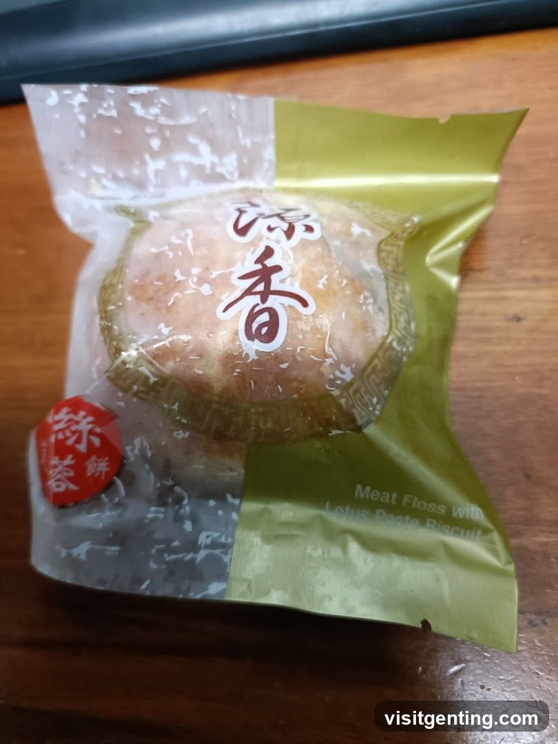 Meat Floss with Lotus Paste Biscuit