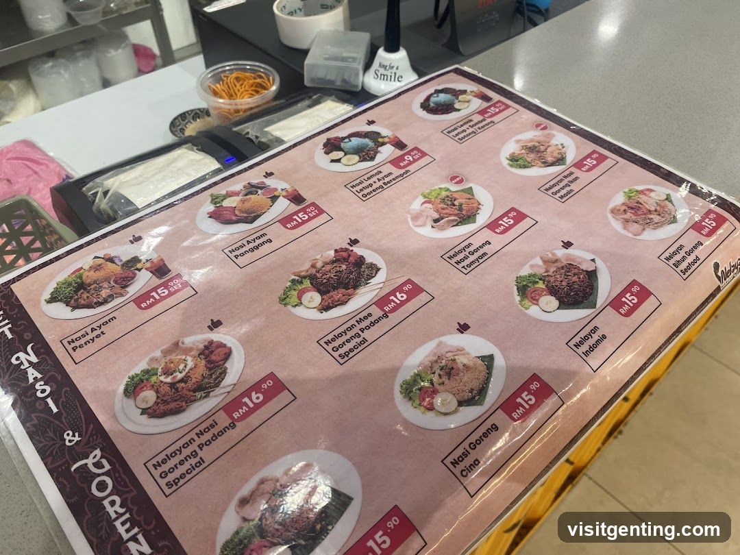 Nasi & Poren Menu