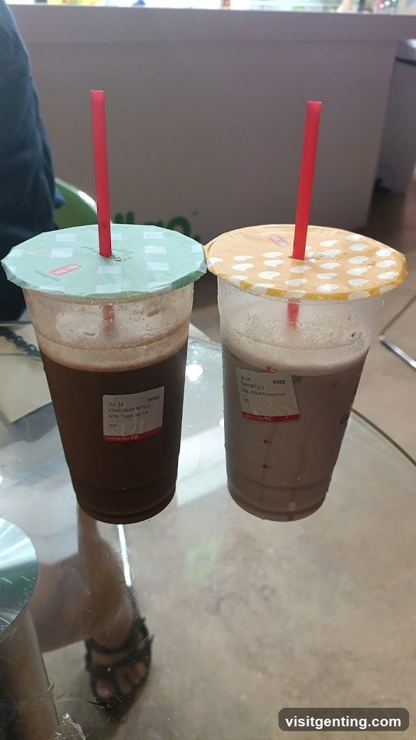Two beverages on a table