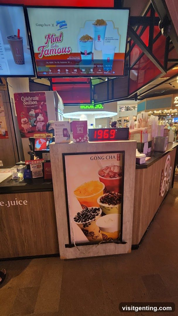 Gong Cha Bubble Tea Shop Interior