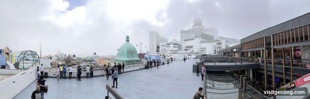 Outdoor Promenade with Urban Background